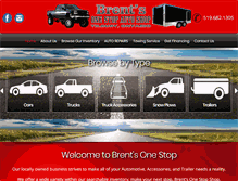 Tablet Screenshot of brentsonestopauto.ca